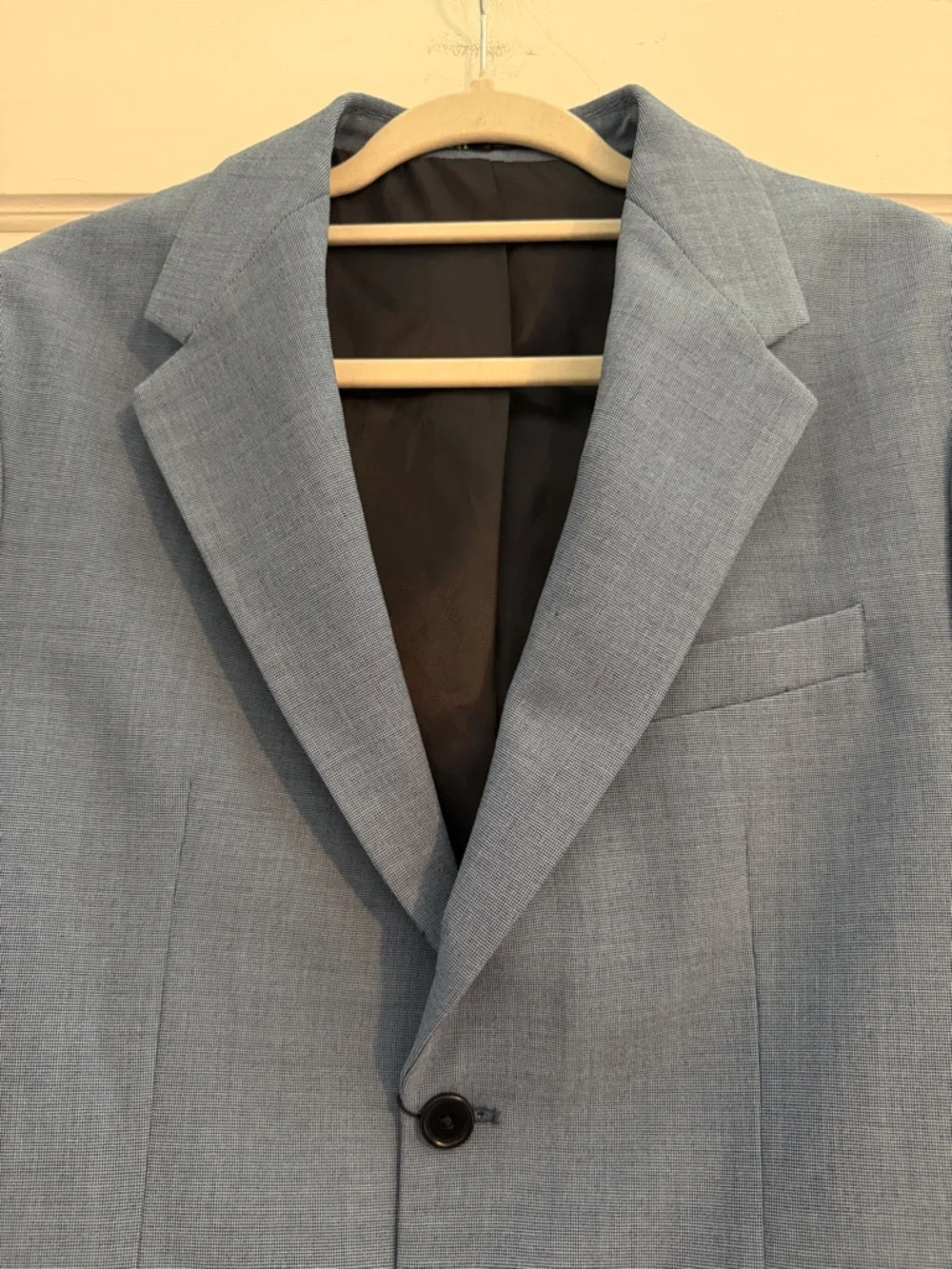 NWT Zara Slim Fit Suit Blazer Blue Size 40 $149